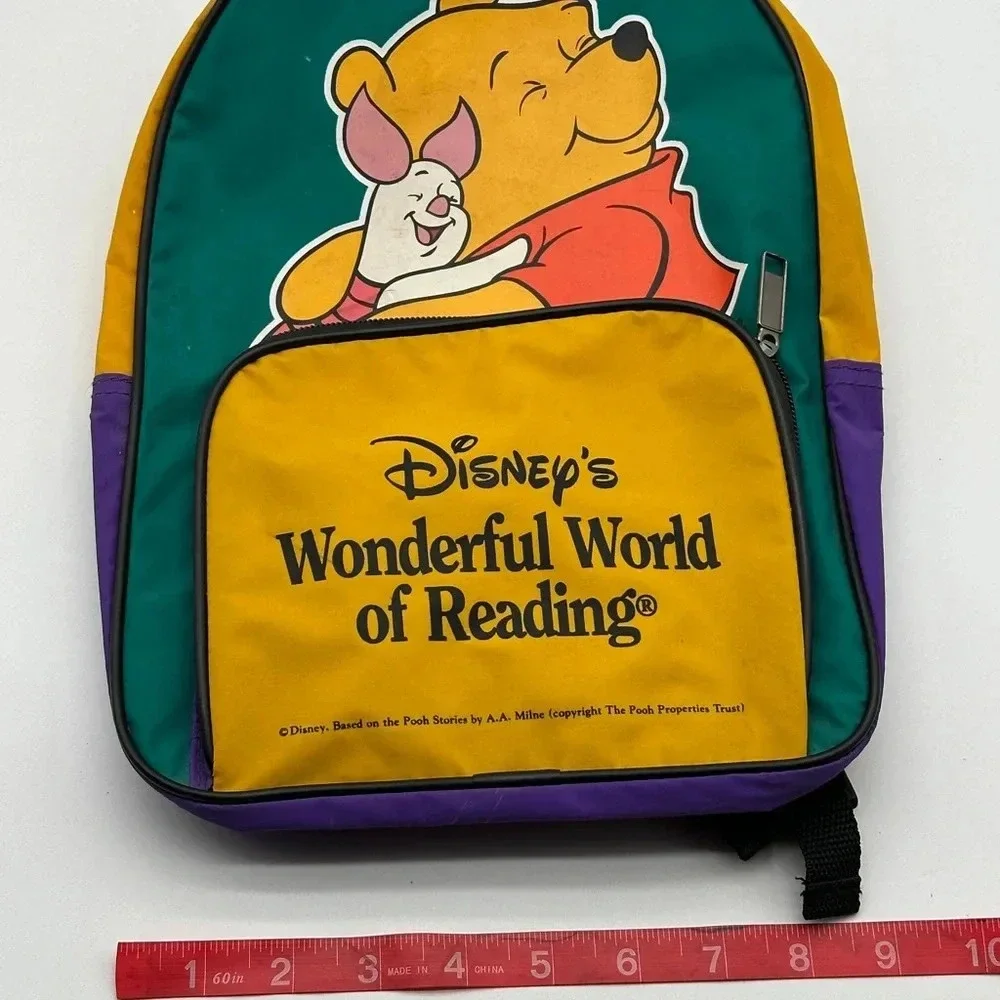 Vtg Disney Winnie The Pooh Wonderful‎ World Of Reading Piglet Children's Bookbag